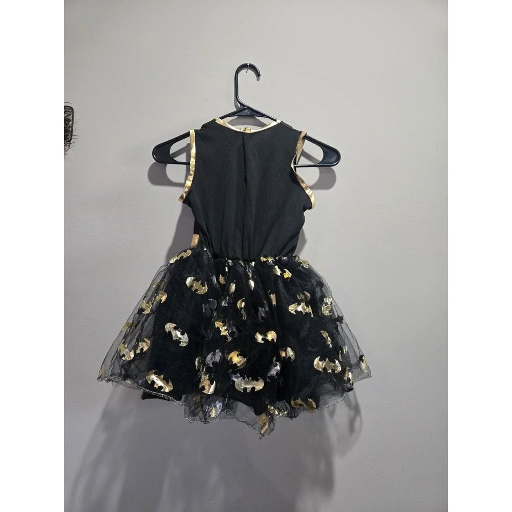 Rubie's DC Batgirl Dog Costume Size Medium Black Gold Tutu Cape Pet Halloween